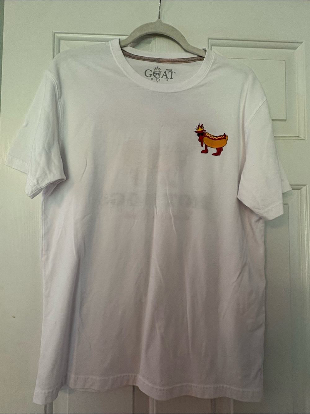GOAT USA hot dog tshirt